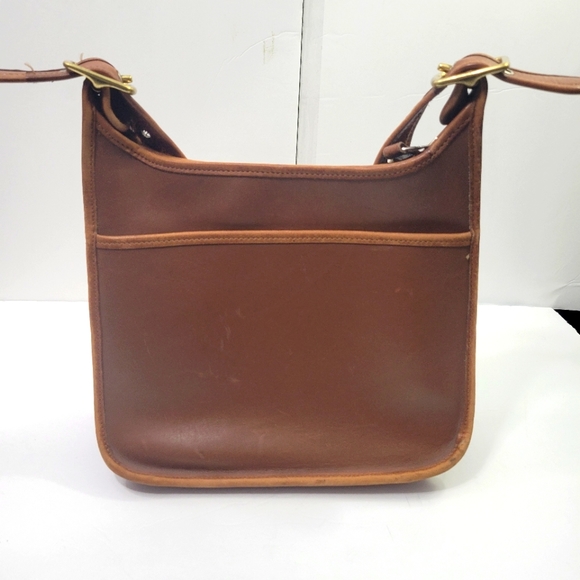Brown Leather Crossbody Shoulder Bag. - Picture 1 of 9